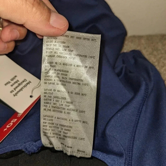 BALEAF Women's Sz.  32 XS 1 Piece Athletic Swimsuit Blue Adjustable Strap UPF50+ - Picture 9 of 10